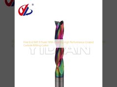 Fine End Mill 3 Flutes With Coating High Performance Coated Carbide Milling Cutter